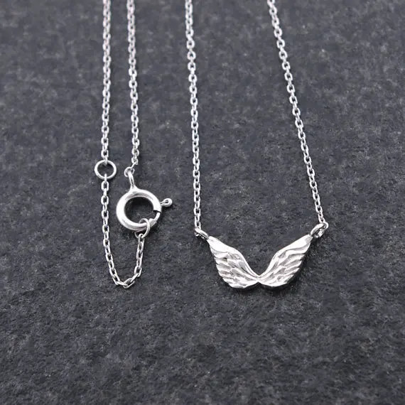Модная подвеска в форме крыльев цепочка из цинкового сплава|necklace with|designer necklacefashion