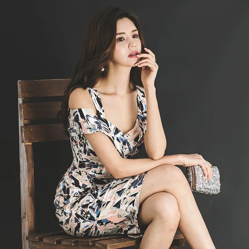 2018 новое летнее платье женское с цветочным принтом короткий рукав тонкий лимит