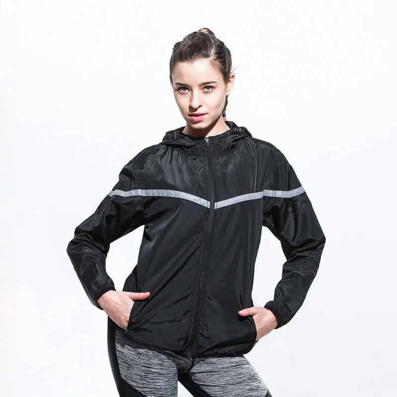 Sport Jacket Fitness Women Long Sleeve Zipper Hoodie Sweatshirt Windproof Jogging Shirt Top Sportswear | Спорт и развлечения