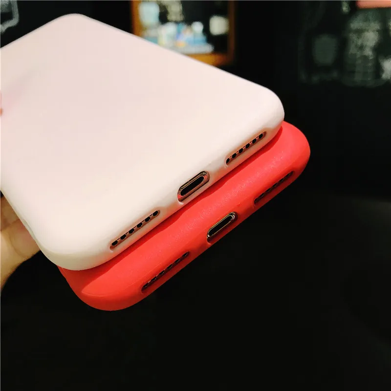Силиконовый чехол для телефона Kerzzil карамельный цвет TPU iPhone 7 Plus 8 6 S X 10