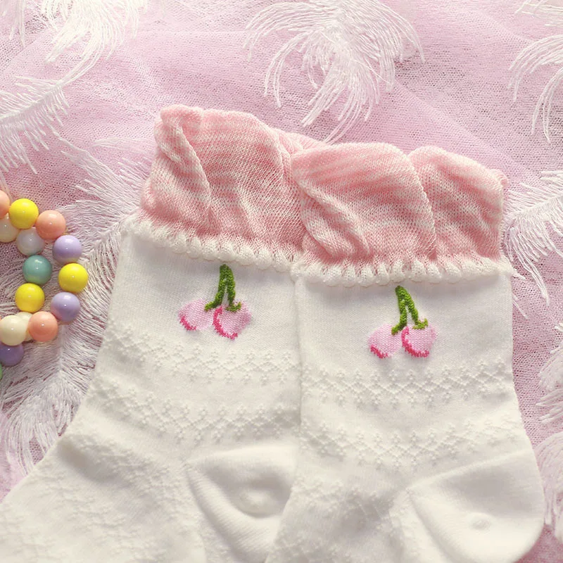 Зима осень принцесса носки Kawaii хлопок Японский Харадзюку привлекательные