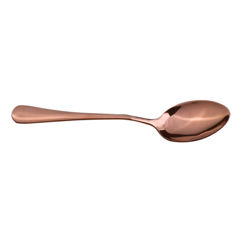 RoseGoldDinner Spoon Портативный набор посуды столовые приборы из нержавеющей стали Ложка Вилка Спорт на открытом воздухе Кемпинг Пикник Посуда для барбекю оборудование - Цвет: RoseGoldDinner Spoon