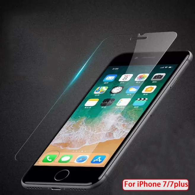 Защитное стекло для экрана iPhone 7 Plus закаленное синяя световая стеклянная пленка
