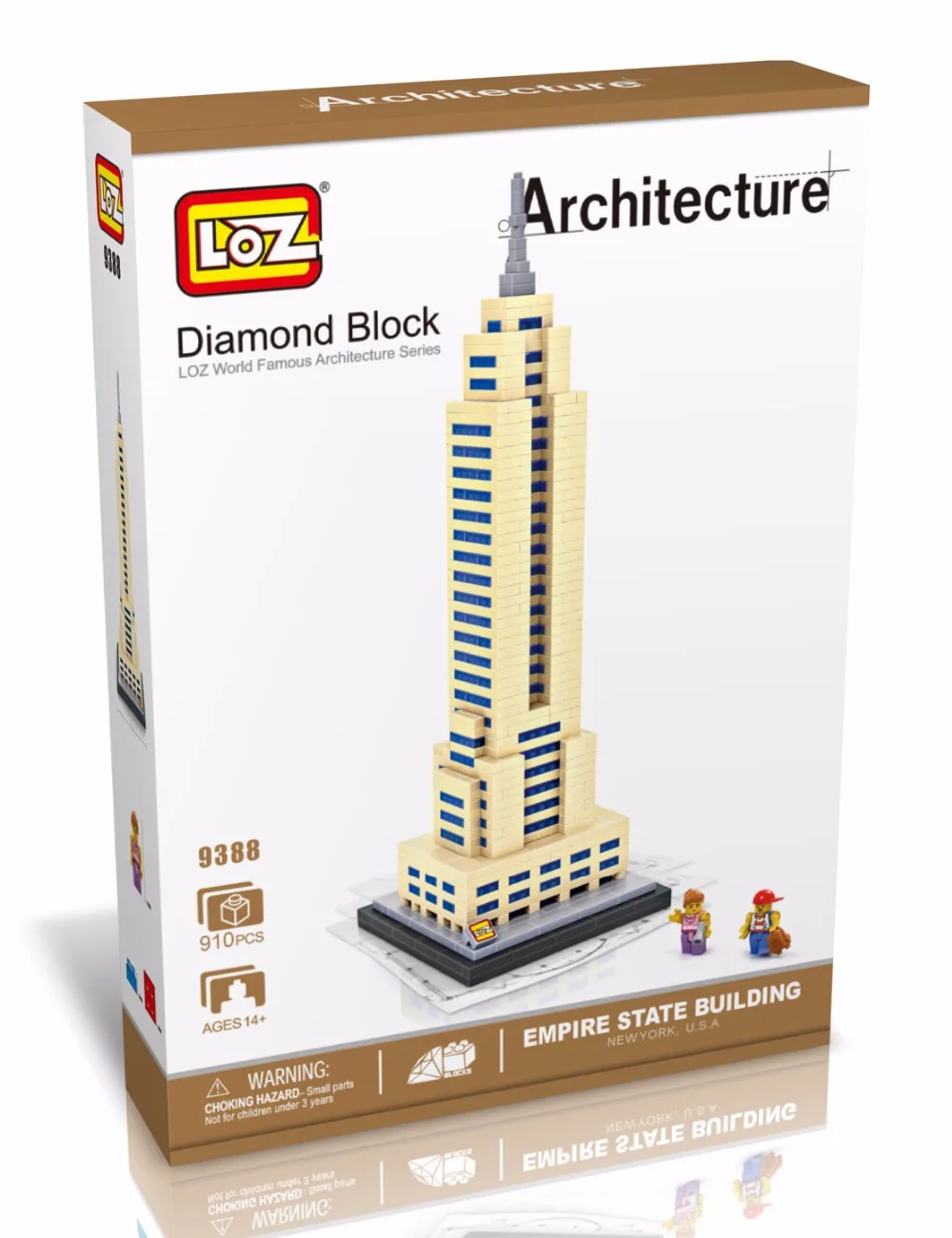LOZ Blocs de Construction Architecture Modele Briques Ville Empire State Building Jouet Forge World BRICOLAGE Jouets Educatifs | Игрушки и