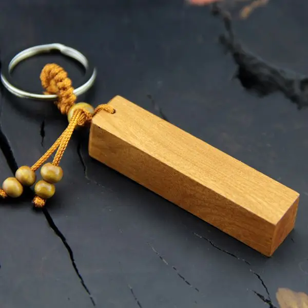 Diy деревянный брелок для ключей мужчин и женщин автомобильный lucky прямоугольник