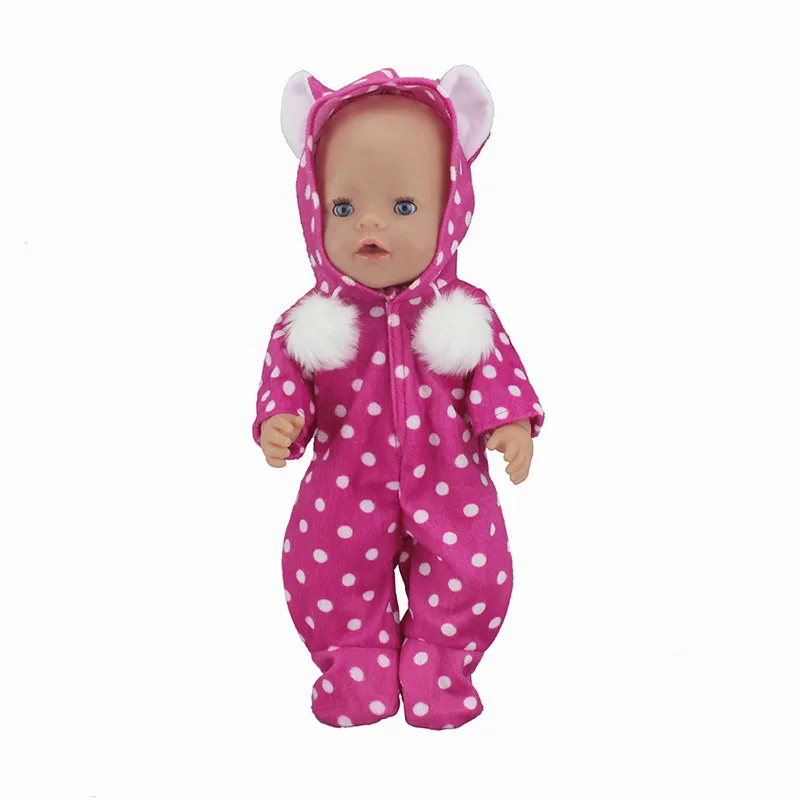 

Warm Soft Doll Clothes Fit For 43cm baby Doll clothes reborn Doll Accessories