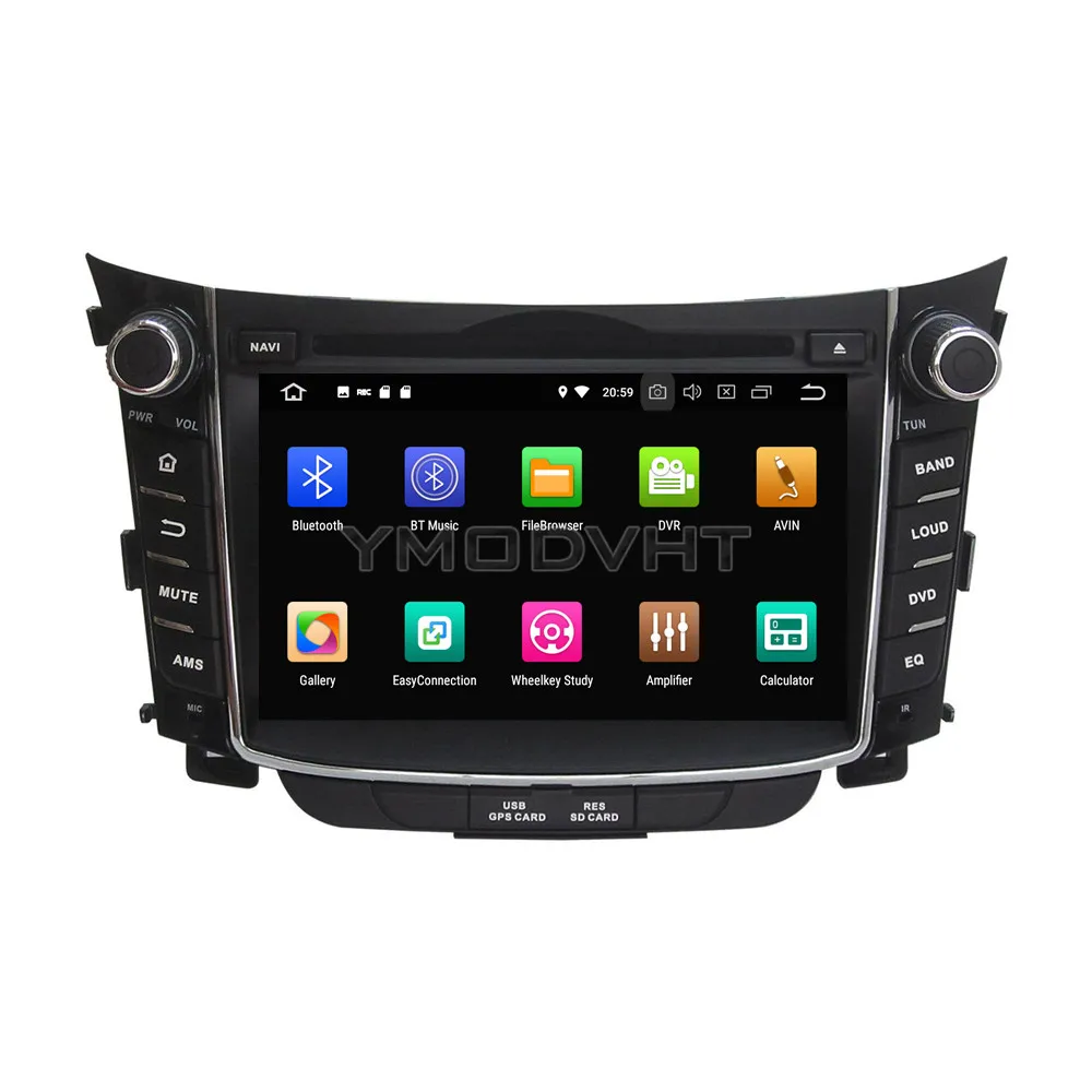 YMODVHT 7 дюймов Android 8 0 Восьмиядерный PX5 4 Гб ОЗУ 32 ПЗУ автомобильный DVD плеер Радио
