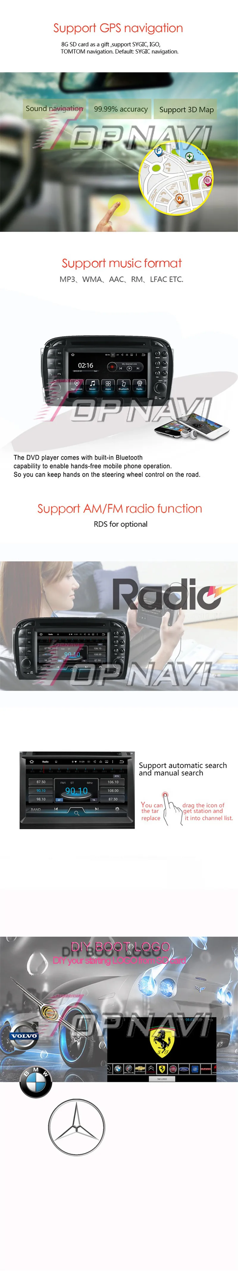 TOPNAVI Android 9,0 Восьмиядерный автомобильный DVD мультимедийный плеер для Benz SL R230(2001 2002 2003 2004,6) автомобильное радио с GPS навигацией аудио