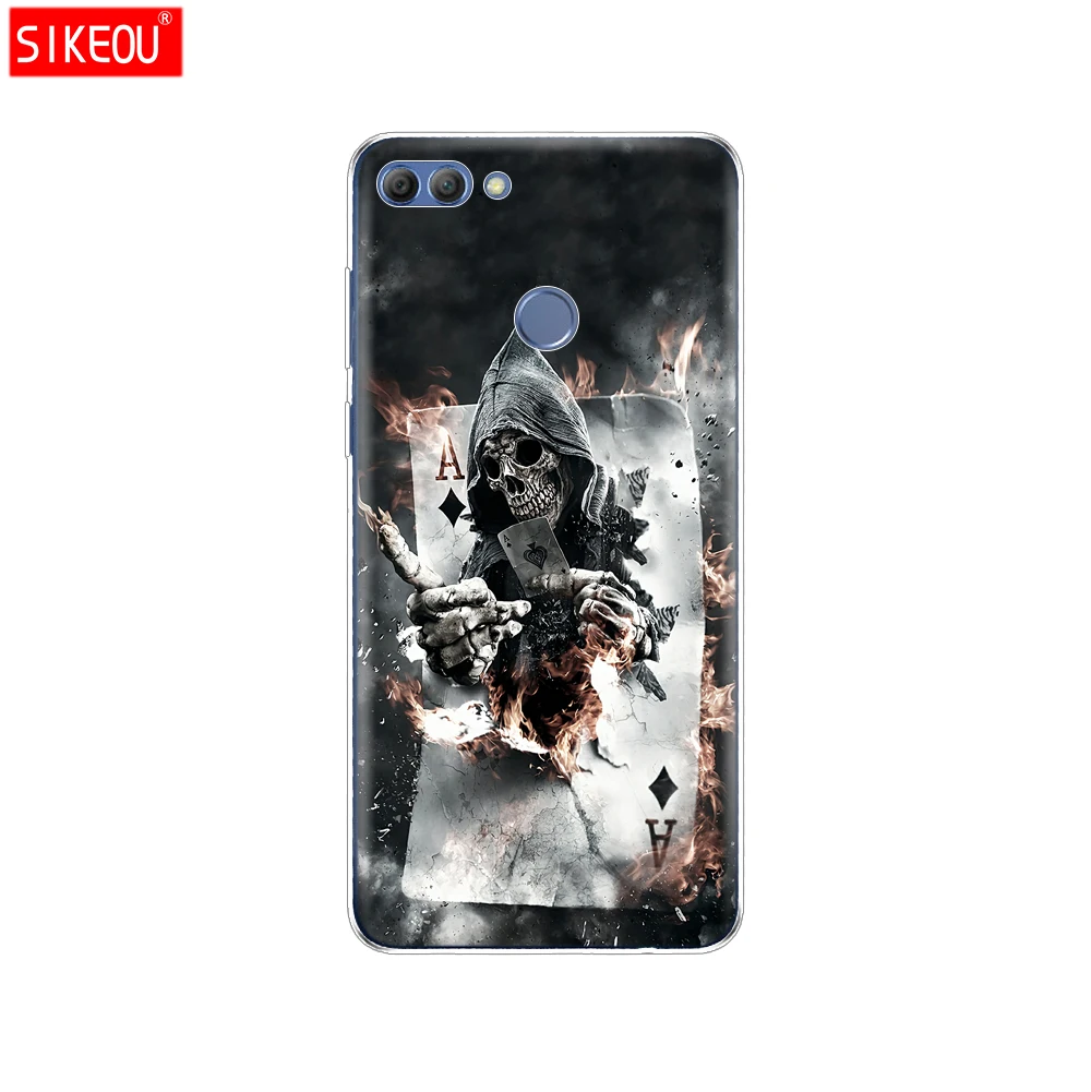 12053 Чехол для телефона huawei P smart Enjoy 7 S, Мягкий ТПУ силиконовый чехол на заднюю панель 360, полностью защитный прозрачный чехол с принтом - Цвет: 12053