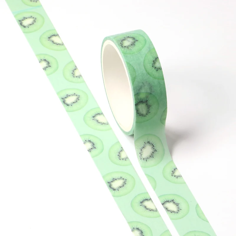 

1PC Cute Kiwi Fruit Masking Washi Tape DIY Decorative Adhesive Tape For Diary Scrapbooking Decoration Office School Supplies