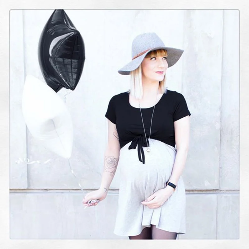 Летняя одежда для беременных цветное платье с коротким рукавом женщин Грудное