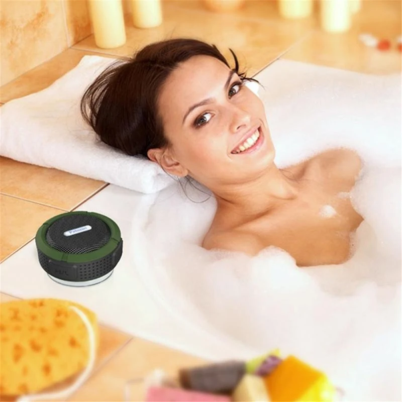 Портативная колонка Bluetooth динамик мини водостойкий наружный душевой звуковой