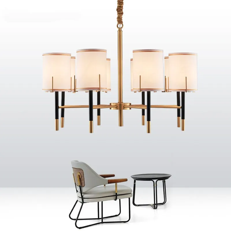 Медный светильник для люстры 6 80 см 8 рычажный ing роскошный современный Вт E14 светодиодный теплый белый 220 В