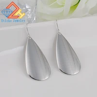water droplets earrings fashion trends jewelry iron sheets big teardrop shaped earrings for women can be mixed batch wholesale