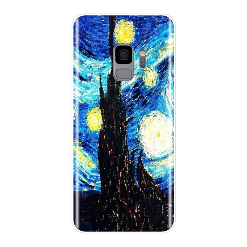 Ван Гог арт Мягкий силиконовый чехол для телефона для samsung Galaxy Note 4 5 8 9 задняя крышка для samsung Galaxy S5 S6 S7 Edge S8 S9 Plus - Цвет: No.5