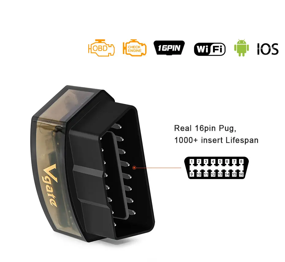 Vgate elm 327 iCar Pro obd2 сканер Bluetooth 3,0/4,0/wifi Диагностика автомобиля ELM327 obd odb2 сканер сканирующий инструмент для IOS/Android