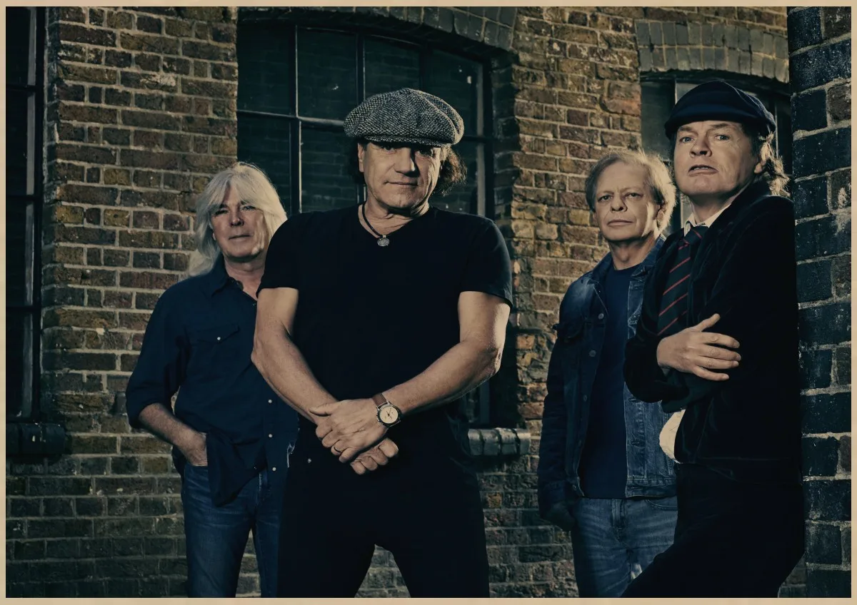 Плакат ACDC австралийская рок-группа ACDC Malcolm Angus ретро крафт-бумага плакат настенный стикер Гостиная Бар домашний паб кафе Декор A1 - Цвет: 20