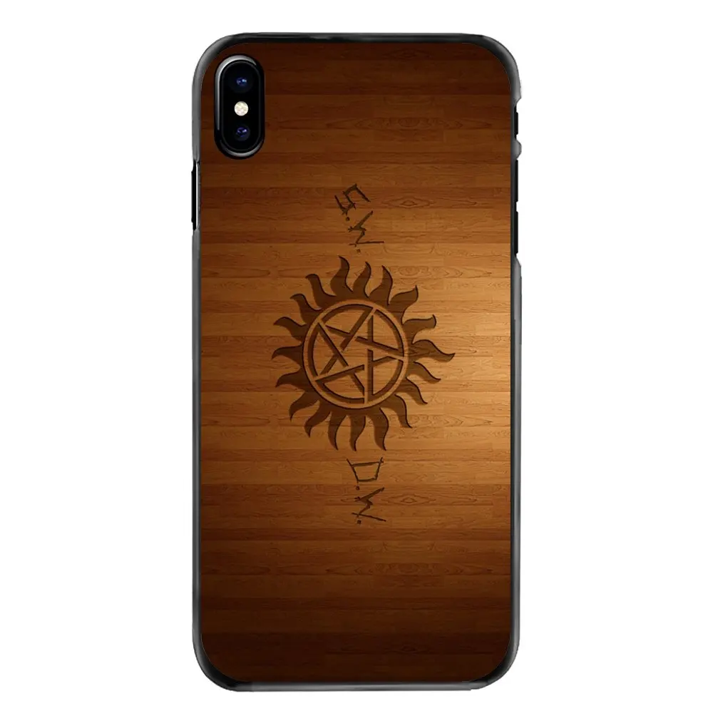 For Samsung Galaxy A3 A5 A7 A8 J1 J2 J3 J5 J7 Prime 2015 2016 2017 Plastic Black Cover Case Supernatural TV Show Quotes logo Art |