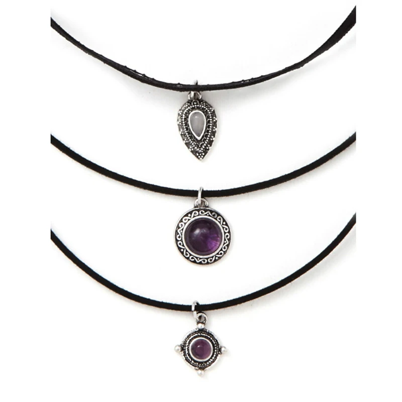 3 шт./компл. Кружева Бархат дроссель наборы Черная веревка Сплав Имитация