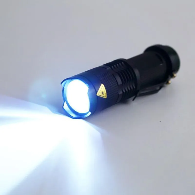 Pocketman Mini 2000LM Waterproof LED Flashlight Torch 3 Modes zoomable Adjustable Focus Lantern Portable Light use AA 14500 | Лампы и