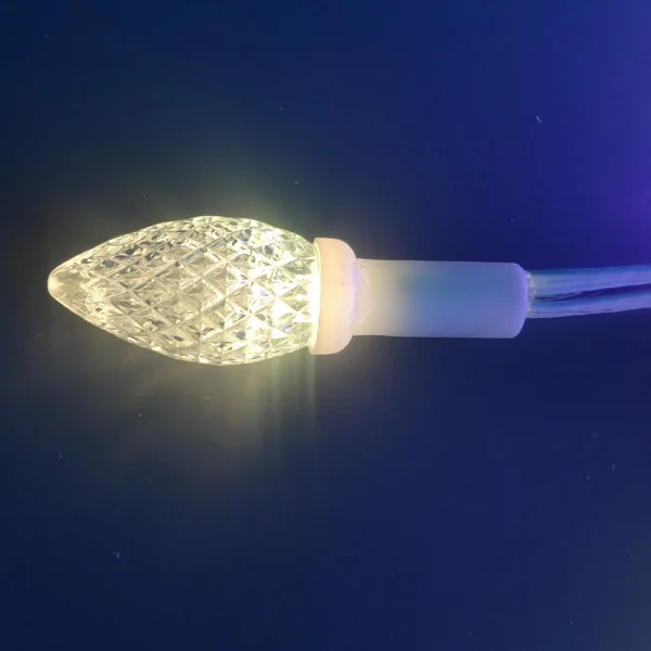 50 узлов адресуемых RGB C9 DC12V WS2811 светодиодные рождественские пиксели гирлянда свет