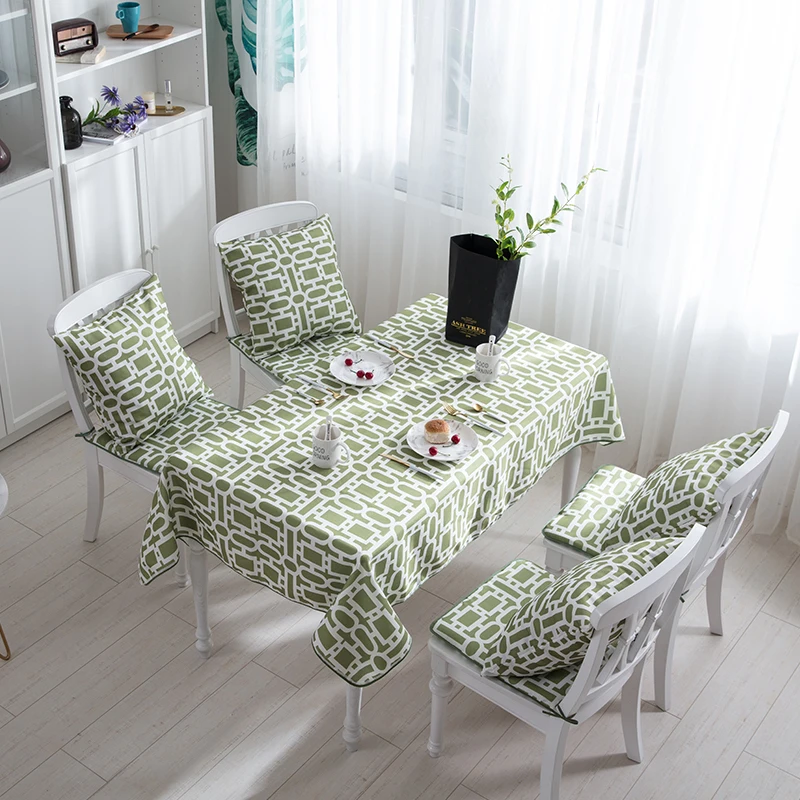 

Rectangular Tablecloth Waterproof Blending Solid Table Cover Anti-Scalding Wedding Cloth For The Table Home Textile Garden