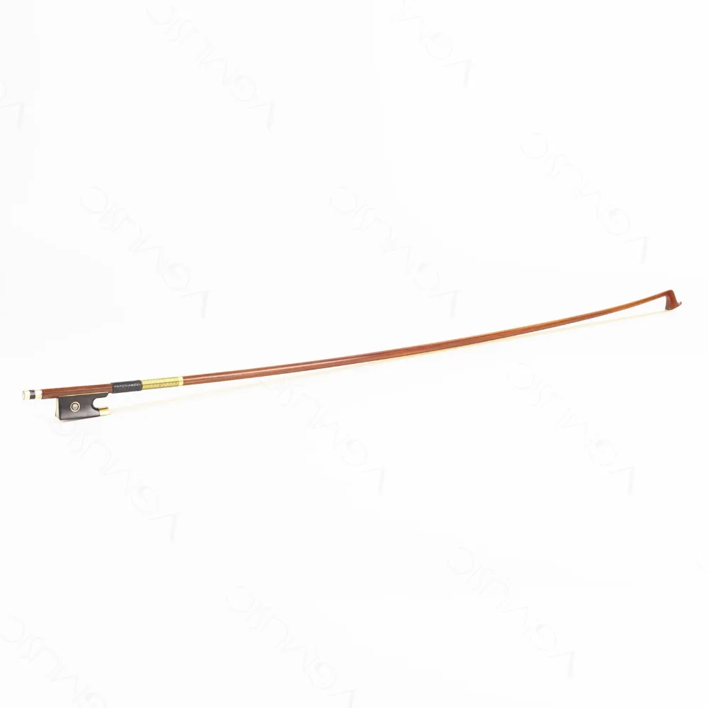 test 4/4 Size VIOLIN BOW Pernambuco Stick Ebony Frog Nickel Silver Mounted Natural Mongolia Horsehair Violin Parts Accessories | Спорт и