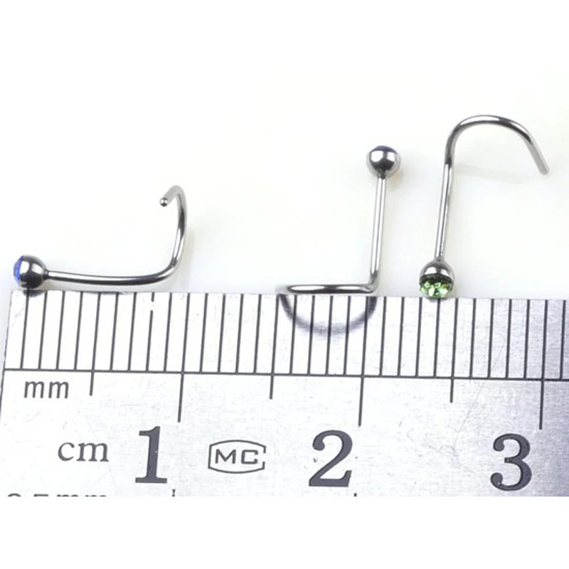 Оптовая продажа 30 шт. хирургическая стальная кристаллическая Носовая кость