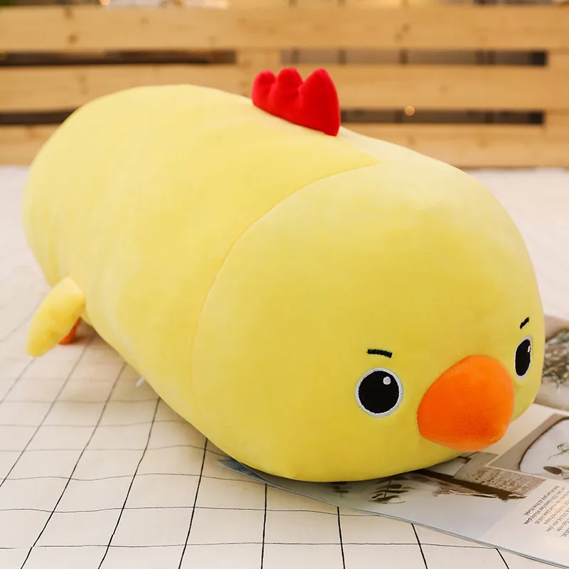 chick Милые животные плюшевые игрушки мягкие Kawaii животные мультфильм Единорог панда морской лев Длинная Подушка прекрасный подарок для детей Детские - Цвет: chick