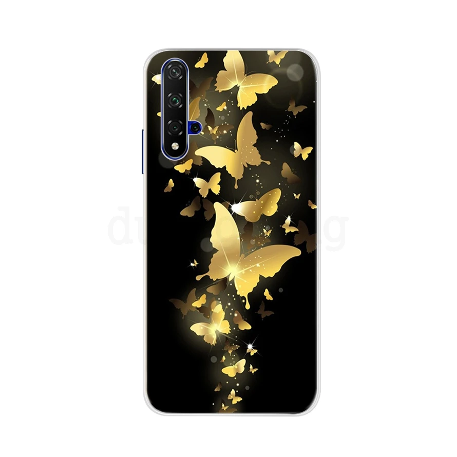 Крутой чехол для Huawei Honor 20 мягкий силиконовый из ТПУ с кошачьими ушками Pro на