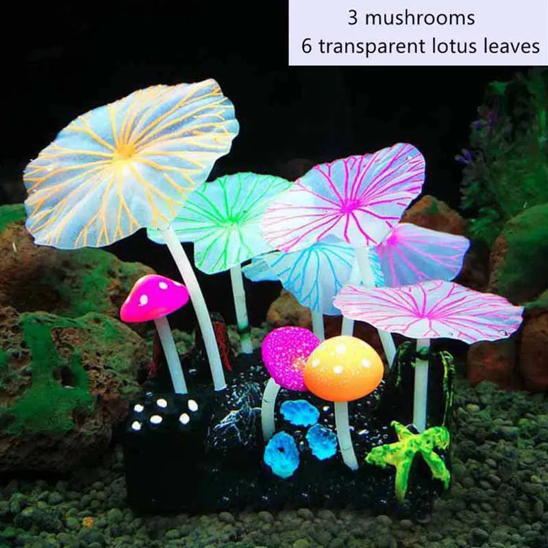 4 шт небольшие Силиконовые Моделирование Лотос в виде листка лотоса грибы