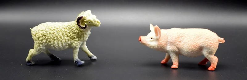 15 шт./лот имитационная модель животных на ферме лошадь Ослик курица собака корова
