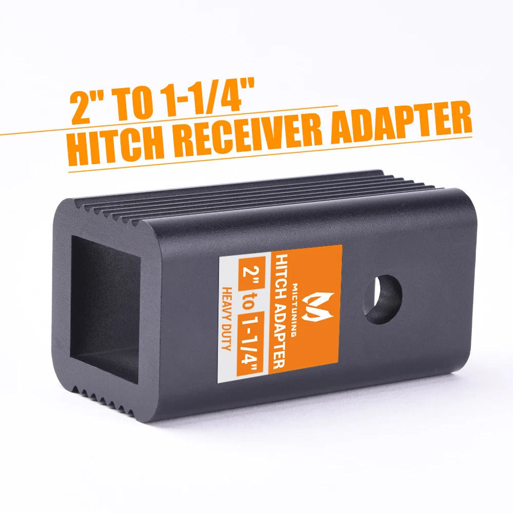 

MICTUNING 2" To 1-1/4" Receiver Hitch Adapter Insert Sleeve Mount Adapter 2" to 1.25'' Receiver Converter For Rv Car