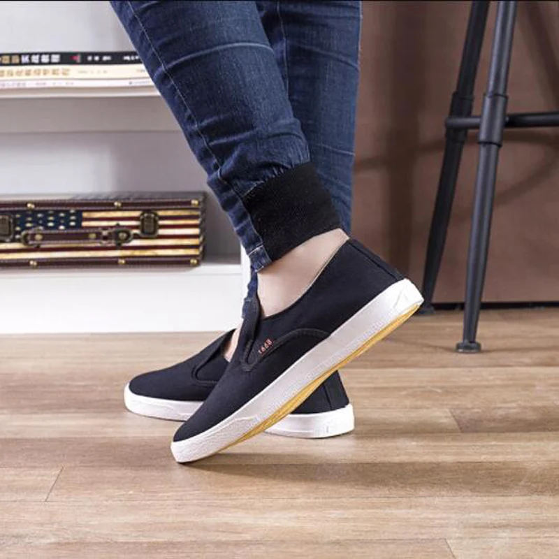 LAISUMK New Arrival Slipony Men Fashion Sneakers Flats Casual Shoes Denim Canvas Nice Comfortable Loafer | Обувь