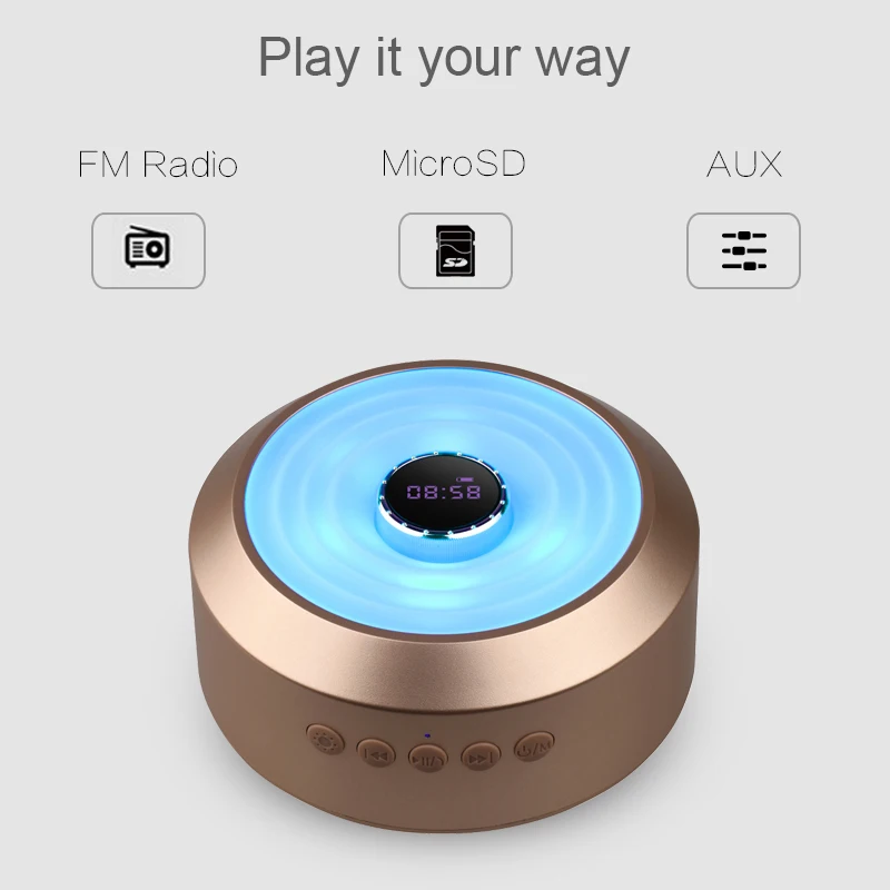XIAOWU SP01 Портативный Беспроводной Динамик мини Музыка Bluetooth 3D Стерео Звук Hi-Fi с