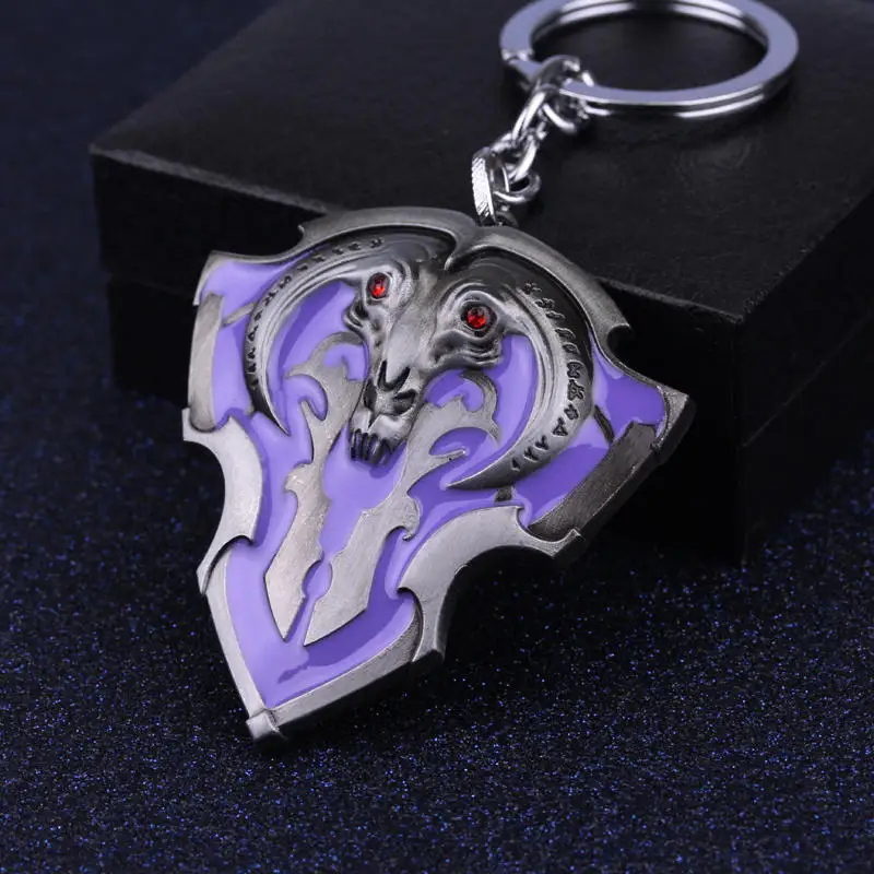 В стиле панк WOW игры DOTA 2 Glory для альянс брелок со львом pioneer фиолетовый овец щитом