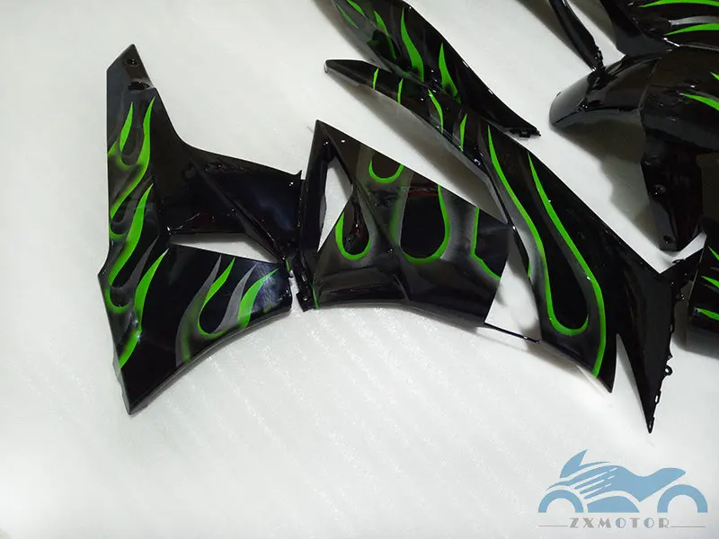 Пользовательские обтекатели комплект для KAWASAKI Ninja ZX6R 2009 2010 2011 2012 ABS спортивные
