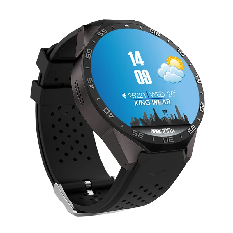 KW88 Смарт-часы 1,39 дюймов сенсорный экран для сердечного ритма BT4.0+ WiFi gps 3g sim-карта Android 5,1 спортивные мужские Смарт-часы для IOS Android