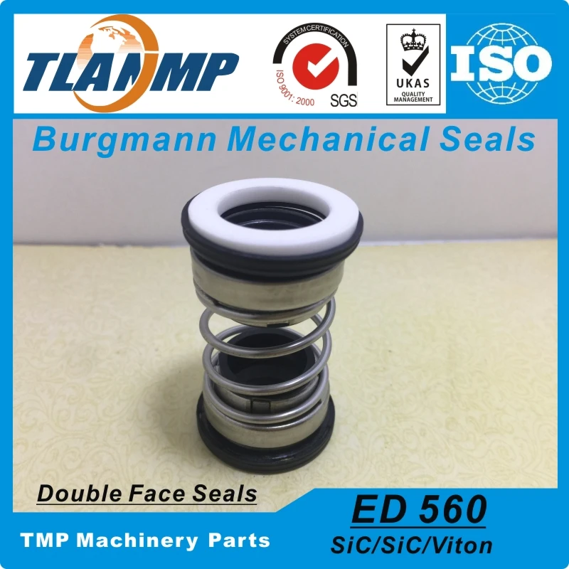 560D 40 Burgmann двойное механическое уплотнение (ED560 40) для насоса (материал: CE/CA/NBR + SiC/NBR)