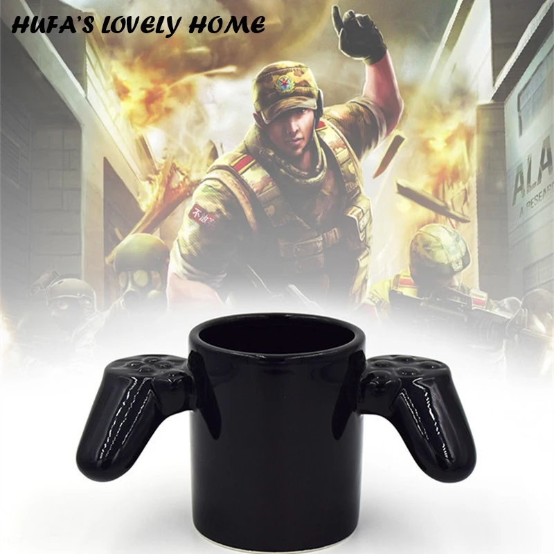 New Game Over Retro Ceramic Mug Style Coffee Tea Cup With Gamepad Controller caneca|cup cups|cup coffee mugmug boy |