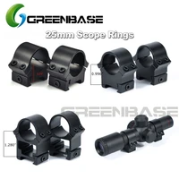 greenbase low medium high profile 25 4mm scope mount weaver picatinny rail aim tactical scope rings 1 inch heavy duty device