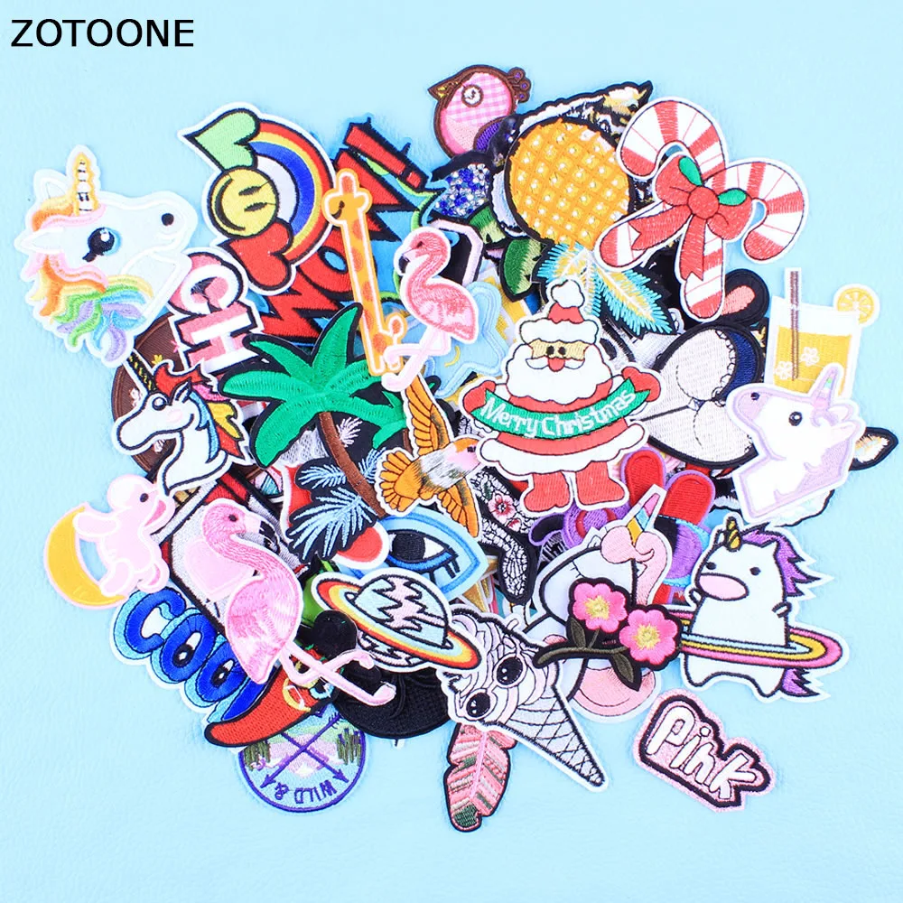 ZOTOONE 30 шт./лот случайный Железный патч для одежды аппликация наклейка Модные