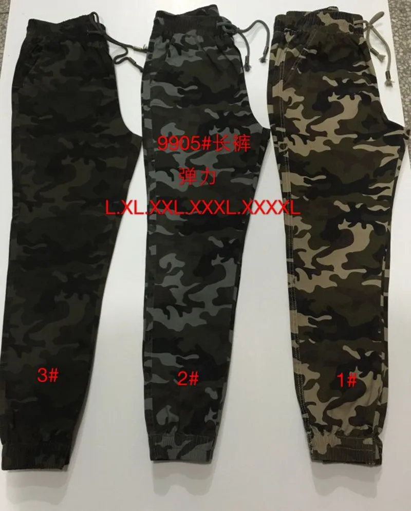 2017 Мужская Бегуном Осень Карандаш Гарем Брюки Мужчины Камуфляж Военные Потерять