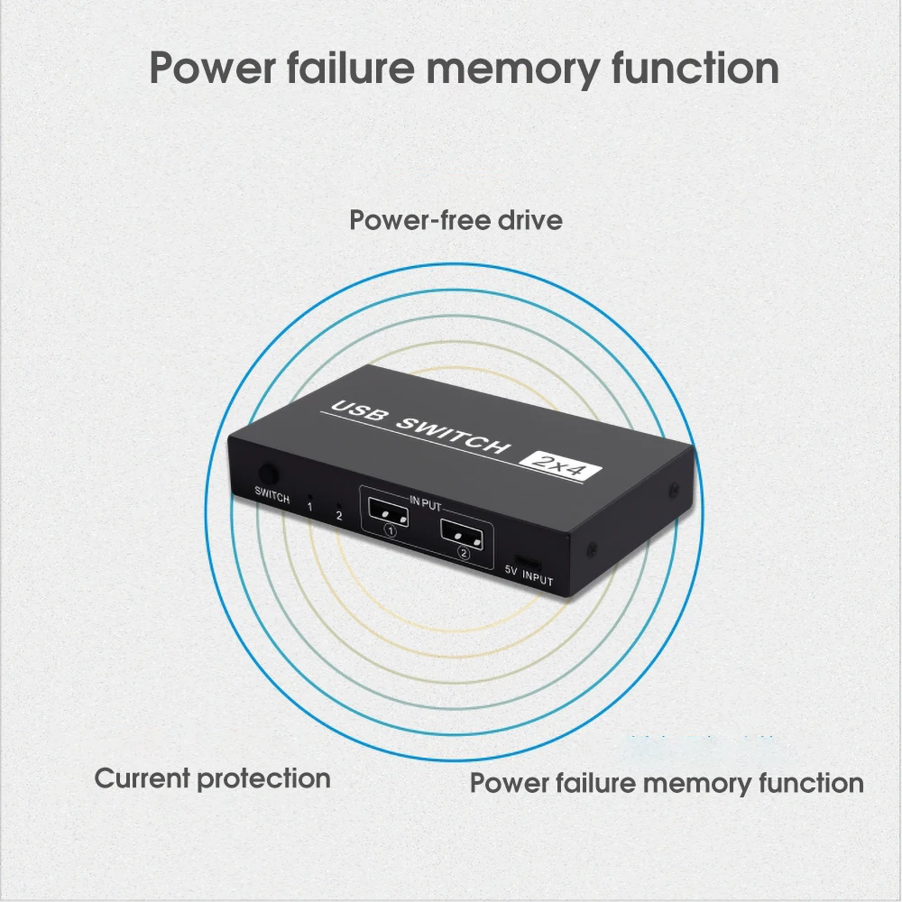 Коммутатор kebidumei USB 2 0 устройства для обмена данными клавиатуры мыши принтера