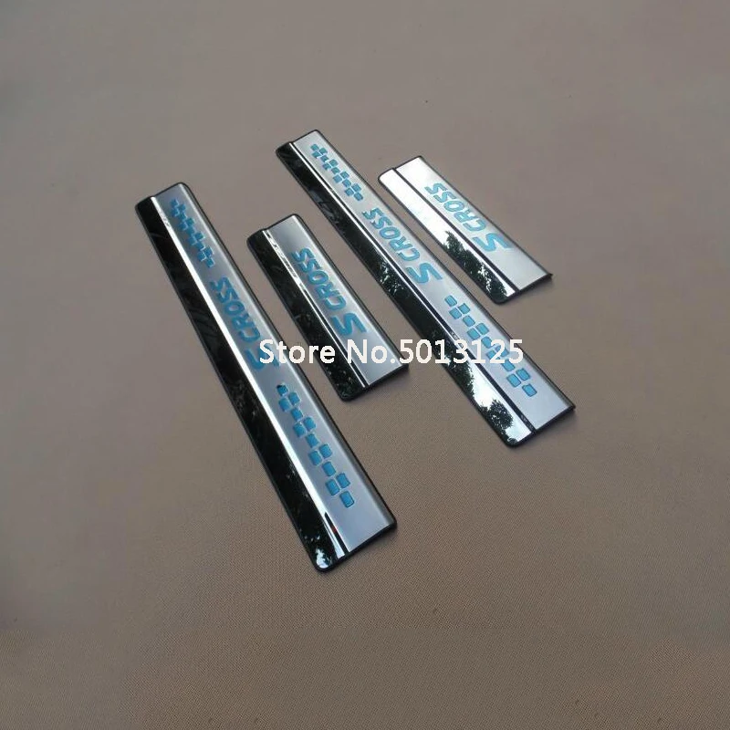 Нержавеющая сталь Авто порога Накладка защита Добро пожаловать педаль Крышка