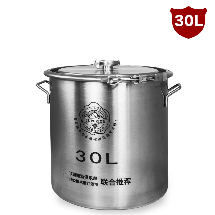 

30L Stainless Steel Brew Tun Fermenter Wine Kettles Fermentation Vat