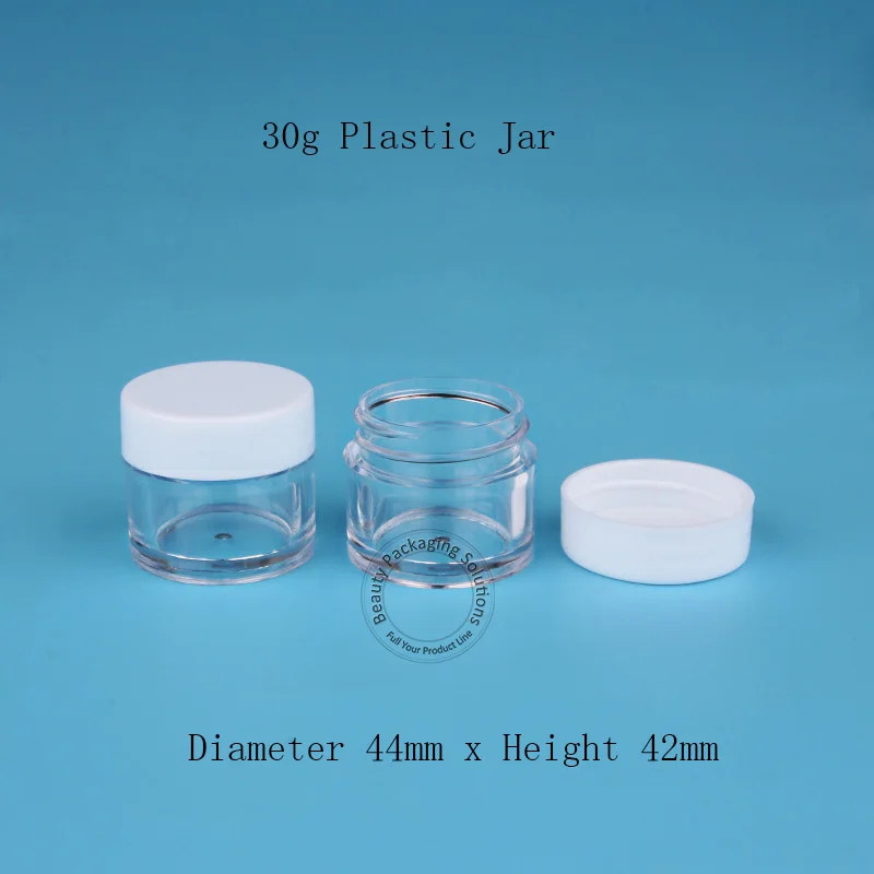 Оптовая продажа 50 шт./лот высокое качество 30 г PS Крем-банка пластиковый крем для
