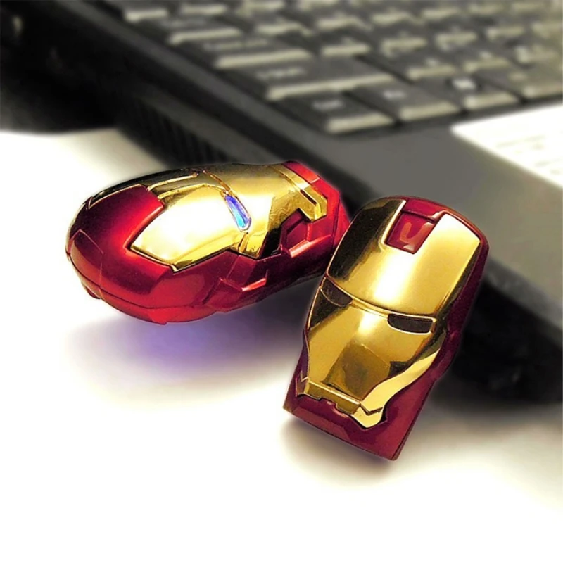 J бокс светодиодный Железный человек 32GB USB флэш робот флеш накопитель 2 0 32gb для