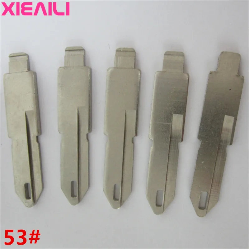 XIEAILI 50 шт. 53 # Пустой пульт дистанционного управления неразрезанный ключ для Peugeot