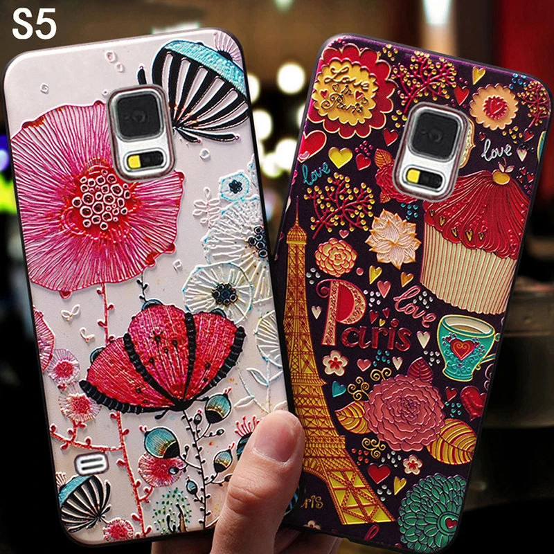 yonlintan silicone silicon 3D luxury coque cover case For Samsung Galaxy S5 S 5 Neo i9600 Back cute phone 360 Original cases |